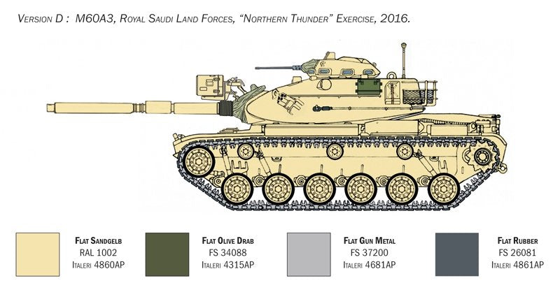 Italeri 6582 M60A3 1/35 – imagen 6
