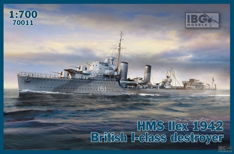 IBG 70011 HMS Ilex 1942 British I-class destroyer 1/700