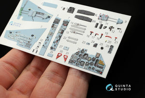 Quinta Studio QD32001 Su-25 3D-Printed &amp;amp; colored Interior on decal paper (for Trumpeter kit) 1/32 – image 6