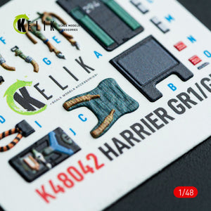 Kelik K48053 JASDF F-2A interior 3D decals for Hasegawa kit 1/48