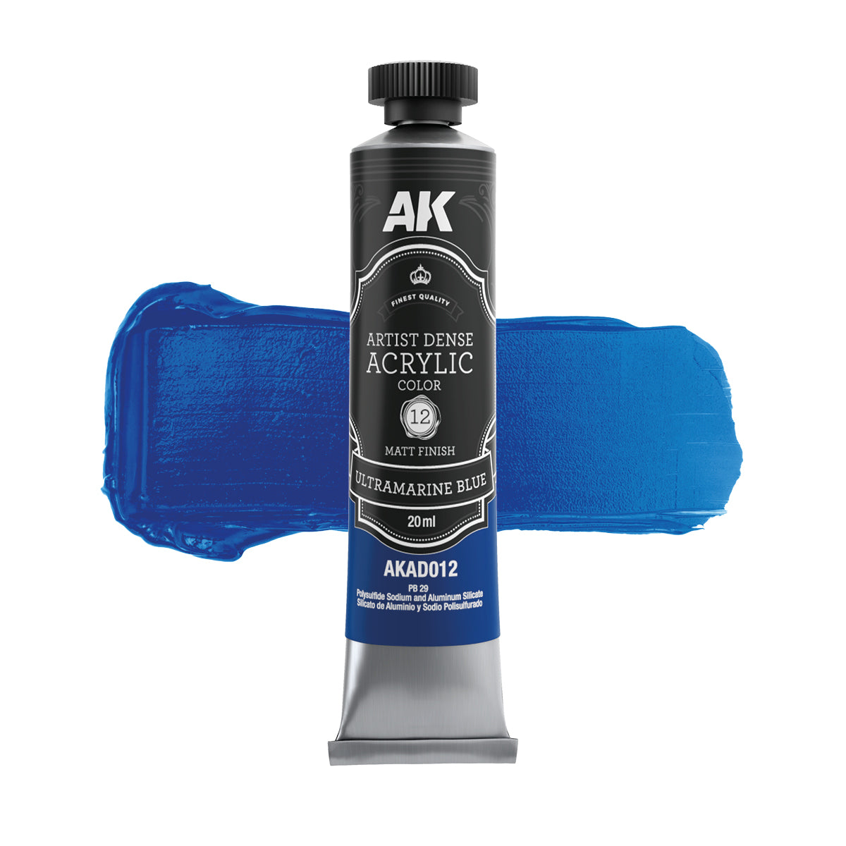 AK Interactive AKAD012 Artist Dense Acrylic - Ultramarine Blue