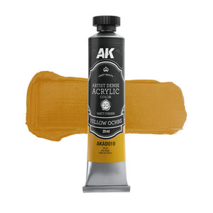 AK Interactive AKAD010 Artist Dense Acrylic - Yellow Ochre