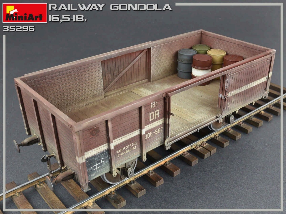 MiniArt 35296 RAILWAY GONDOLA 16,5-18t 1/35 – immagine 4