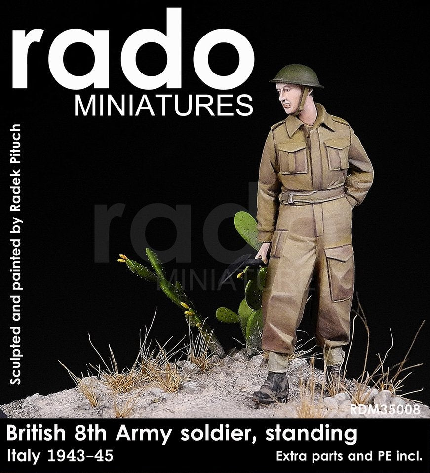 RADO Miniatures RDM35008 8e armée britannique Italie 1943-45 PE et pièces supplémentaires incluses (1/35) 