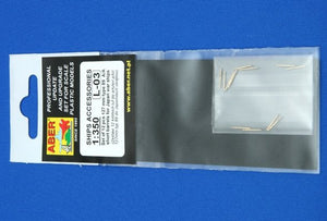Aber 350L-03 Set of 12 pcs 127mm type 89 A/A short barrels for Japan ships 1/350 – Bild 4