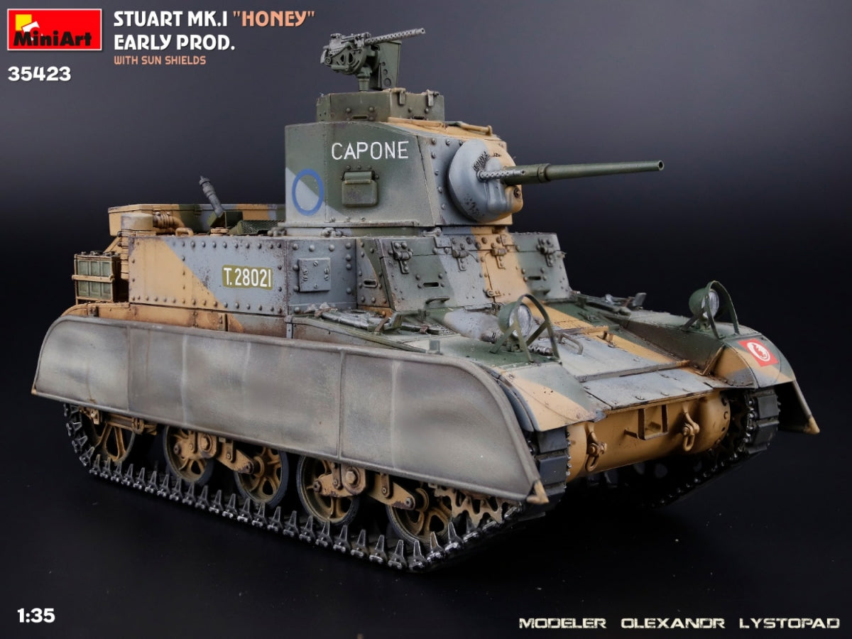 MiniArt 35423 Stuart Mk.I “Honey” Early Prod. w/Sun Shields 1/35 – immagine 11
