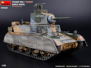MiniArt 35423 Stuart Mk.I “Honey” Early Prod. w/Sun Shields 1/35 – immagine 11
