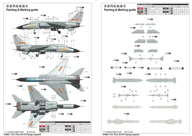 Trumpeter 01664 PLA JH-7A Flying Leopard 1/72 – Bild 3