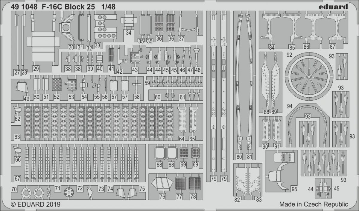 Eduard 491048 F-16C Block 25 1/48 TAMIYA – immagine 2