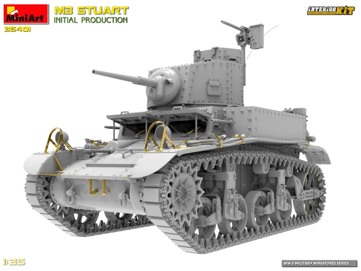 MiniArt 35401 M3 STUART INITIAL PRODUCTION 1/35 – image 3