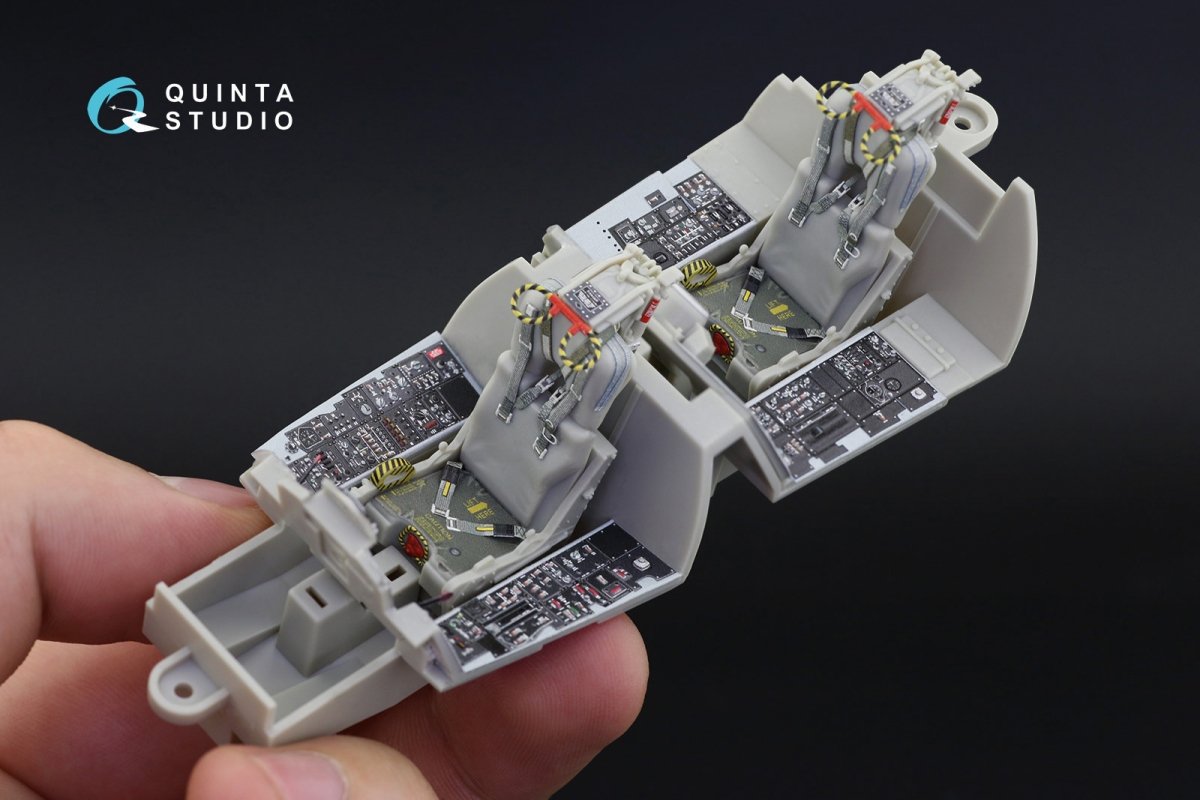 Quinta Studio QD32036 F-4D 3D-Printed &amp;amp; colored Interior on decal paper (Tamiya) 1/32 – image 5