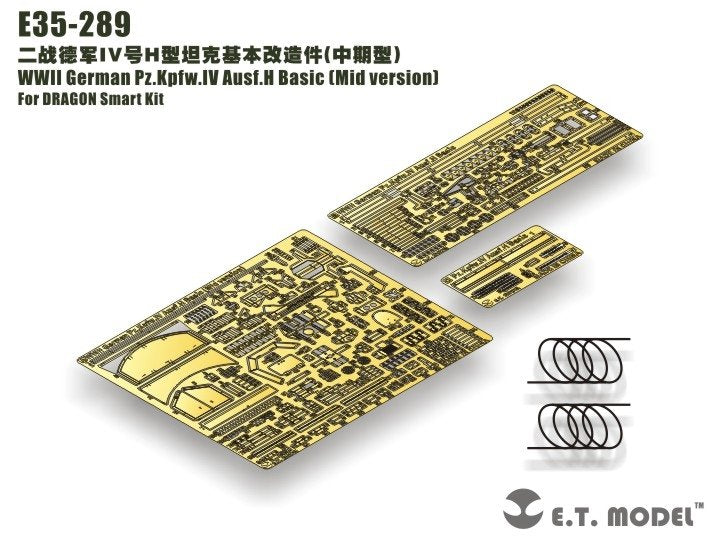 E.T. Model E35-289 WWII German Pz.Kpfw.IV Ausf.H Basic (Mid version) For DRAGON 1/35 – Bild 2