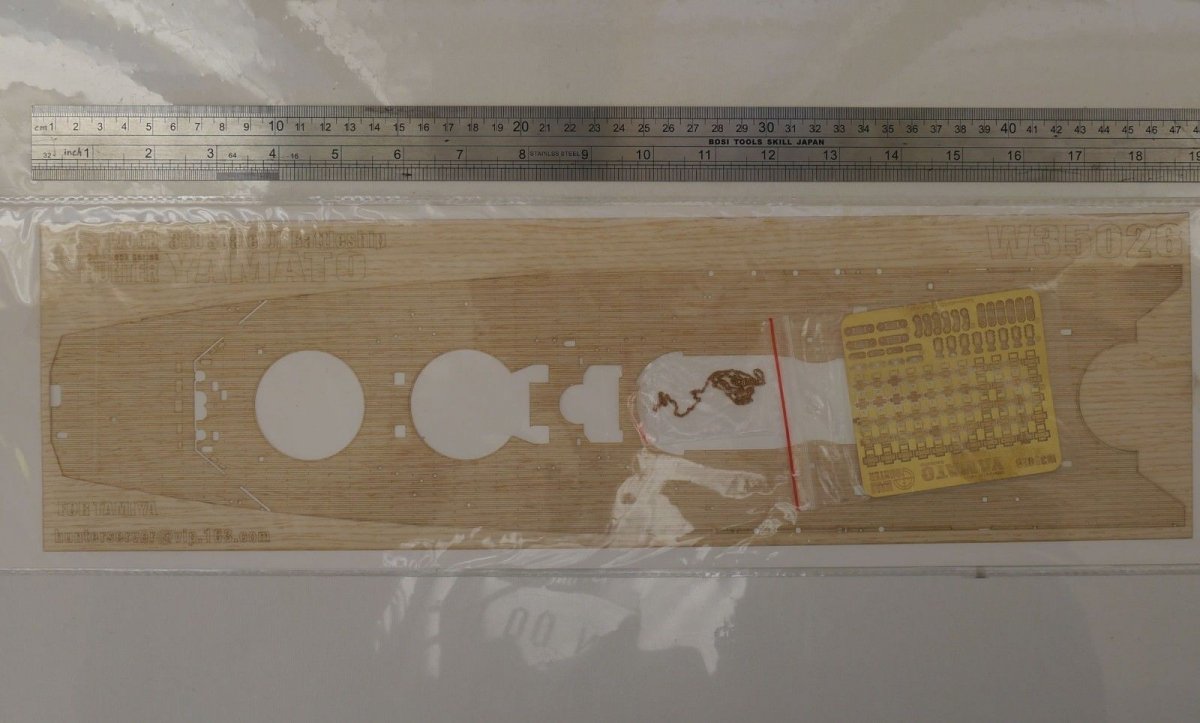 Wood Hunter W35026 Wood deck IJN Yamato for Tamiya 78025 1/350 – zdjęcie 2