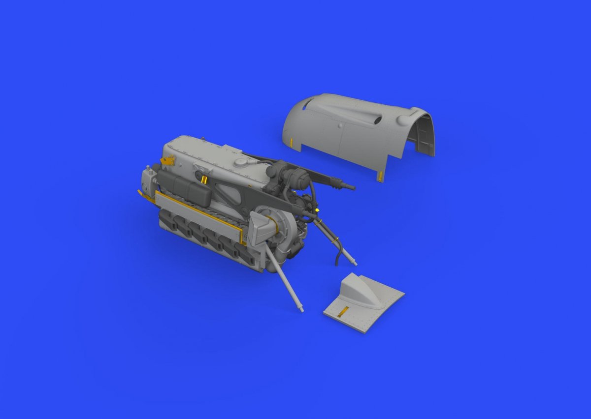 Eduard 632137 Bf 109E engine EDUARD 1/32 – immagine 3