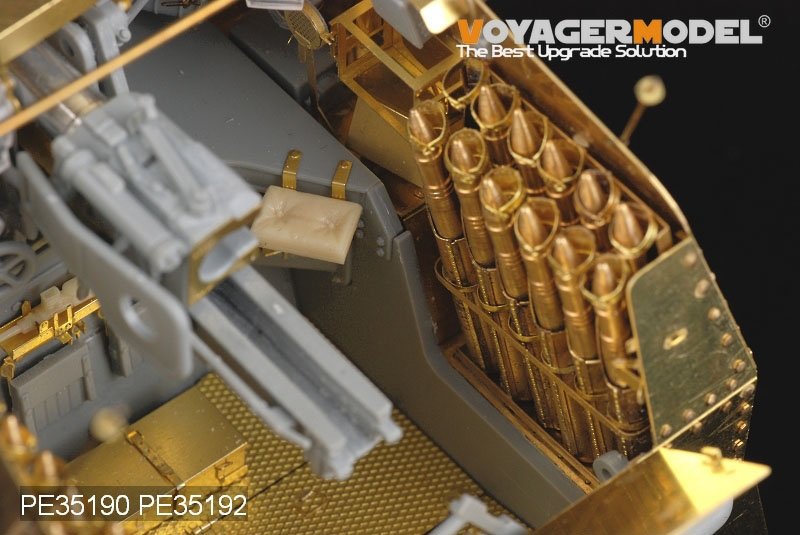 Voyager Model PE35192 WWII German Marder III Ausf.M Floor &amp;amp; Ammunition Stowage (For DRAGON) 1/35 – zdjęcie 2