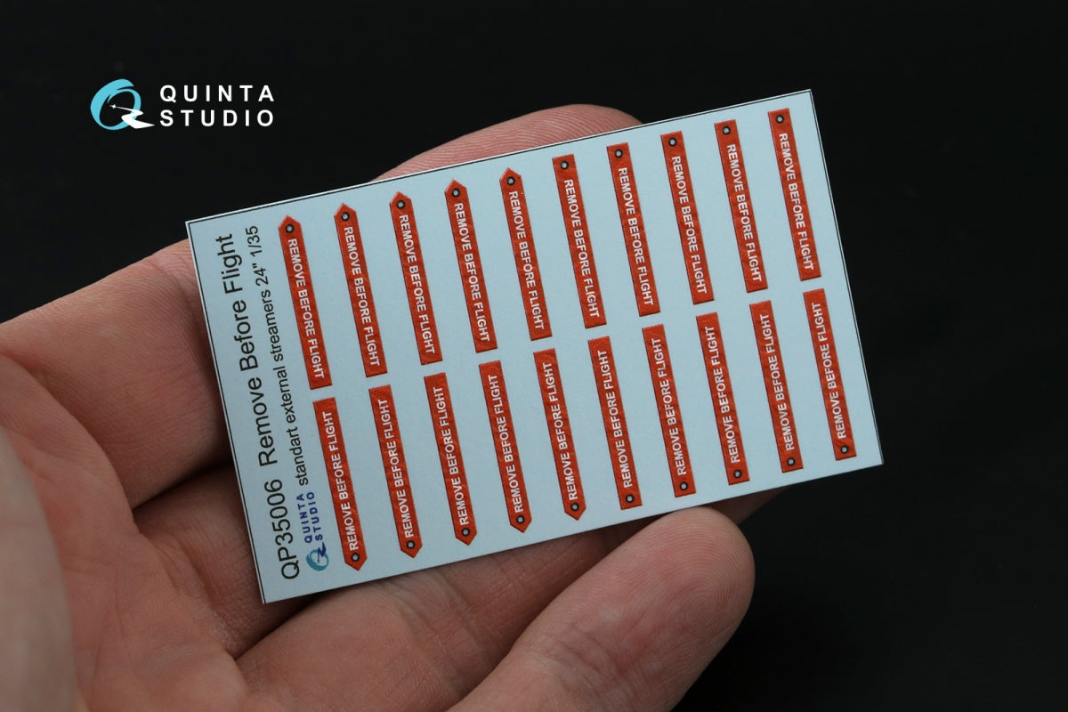 Quinta Studio QP35006 Remove Before Flight standart external streamer 24, 20 Pcs 1/35 – zdjęcie 3