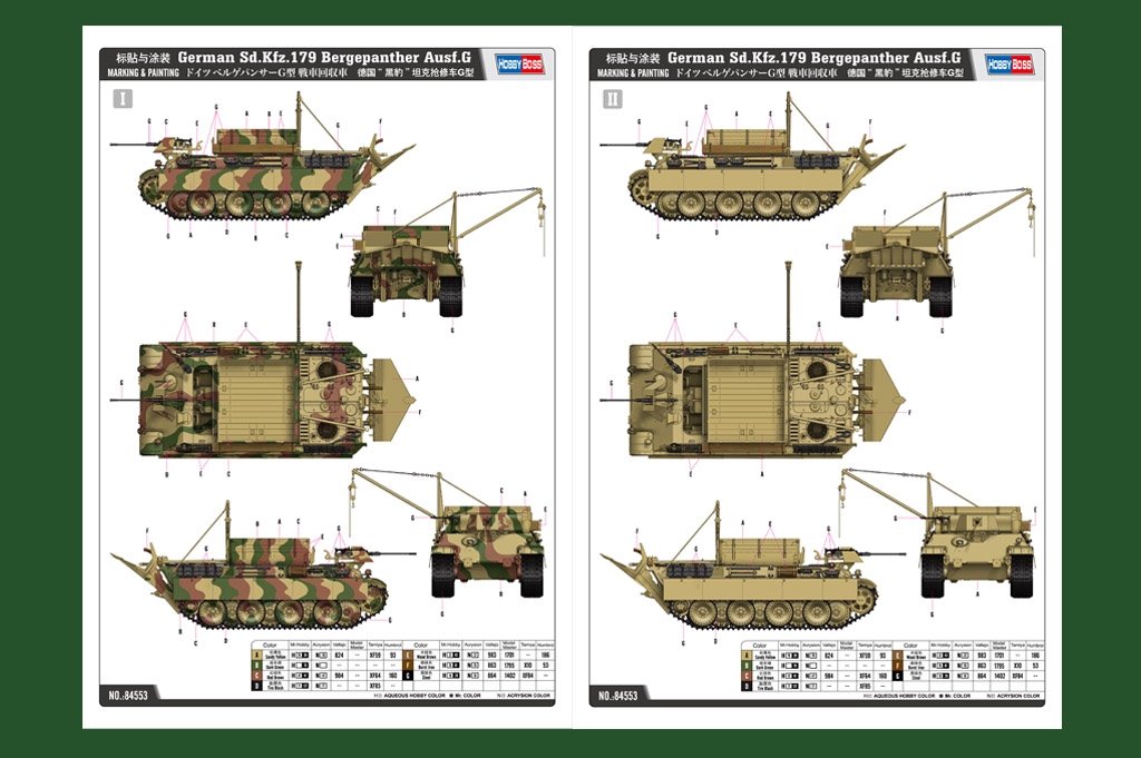 Hobby Boss 84553 German Sd.Kfz.179 Bergepanther Ausf.G 1/35 – Bild 3