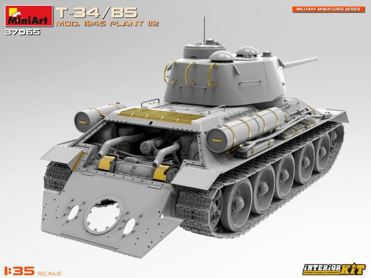 MiniArt 37065 T-34/85 MOD. 1945. PLANT 112. INTERIOR KIT 1/35 – zdjęcie 7