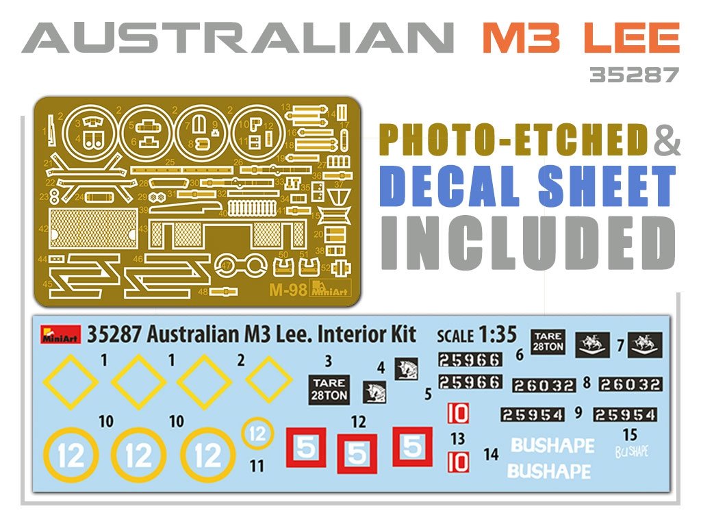 MiniArt 35287 AUSTRALIAN M3 LEE. INTERIOR KIT 1/35 – immagine 5