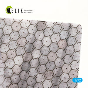 KELIK KS72017 SOCLE DE PARKING HEXAGONAL EN BÉTON SUISSE - ACRYLIQUE 3 MM (280 X 180 MM) 1/72 – image 3