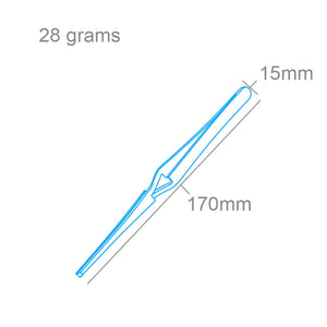 Modelcraft PTW1126 Straight Tip Reverse Action Blunt End Tweezers (160mm) – Bild 2