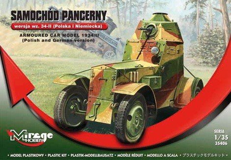 Mirage Hobby 355020 ARMOURED CAR MODEL 1934/II (Polish and German version) 1/35