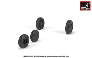 Armory Models AW48317 F-104A/C Starfighter, roues de début de production, avec roues avant en option, lestées au 1/48 – image 2