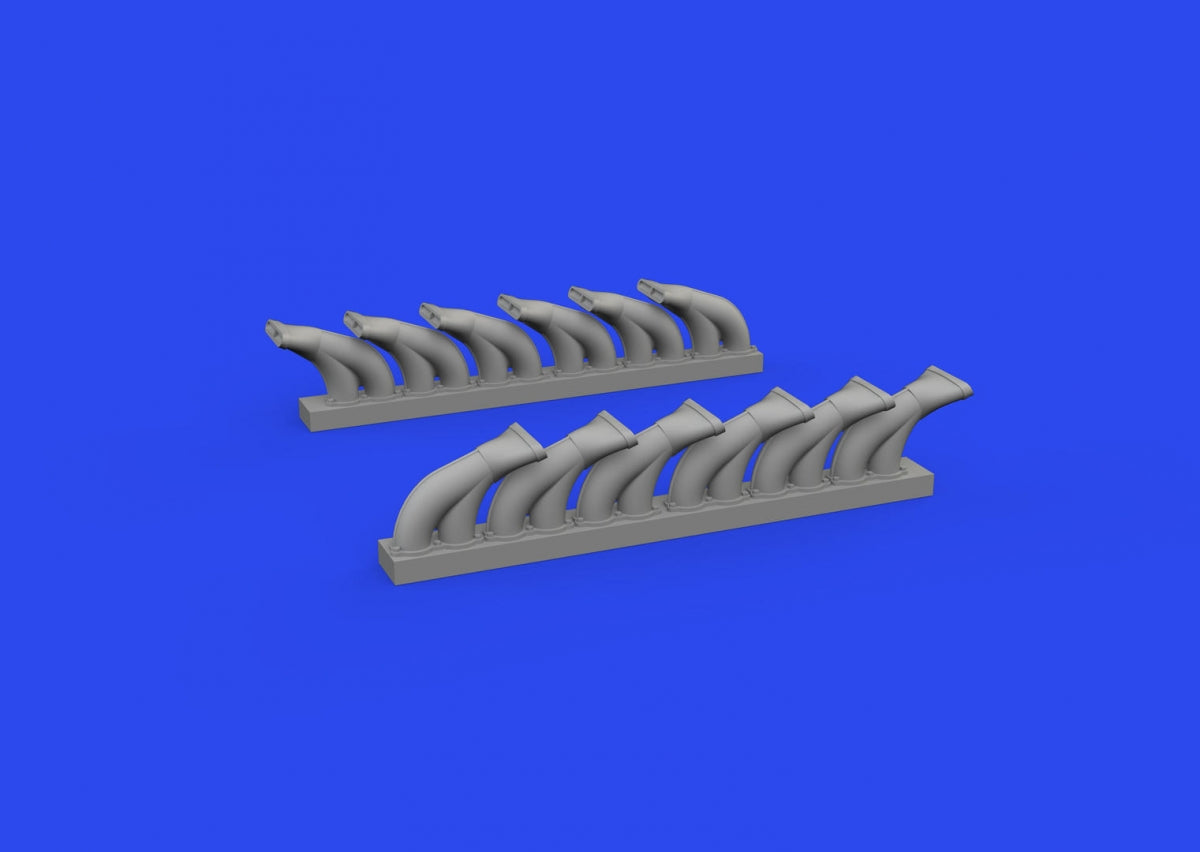 Eduard 648958 P-39 exhaust stacks fishtail PRINT EDUARD 1/48 – Bild 4