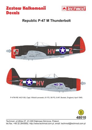 Techmod 48010 - Republic P-47M Thunderbolt 1/48 – immagine 2