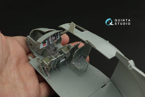 Intérieur imprimé en 3D et coloré sur papier décalcomanie Quinta Studio QD35049 UH-1C (Academy) 1/35 – image 6