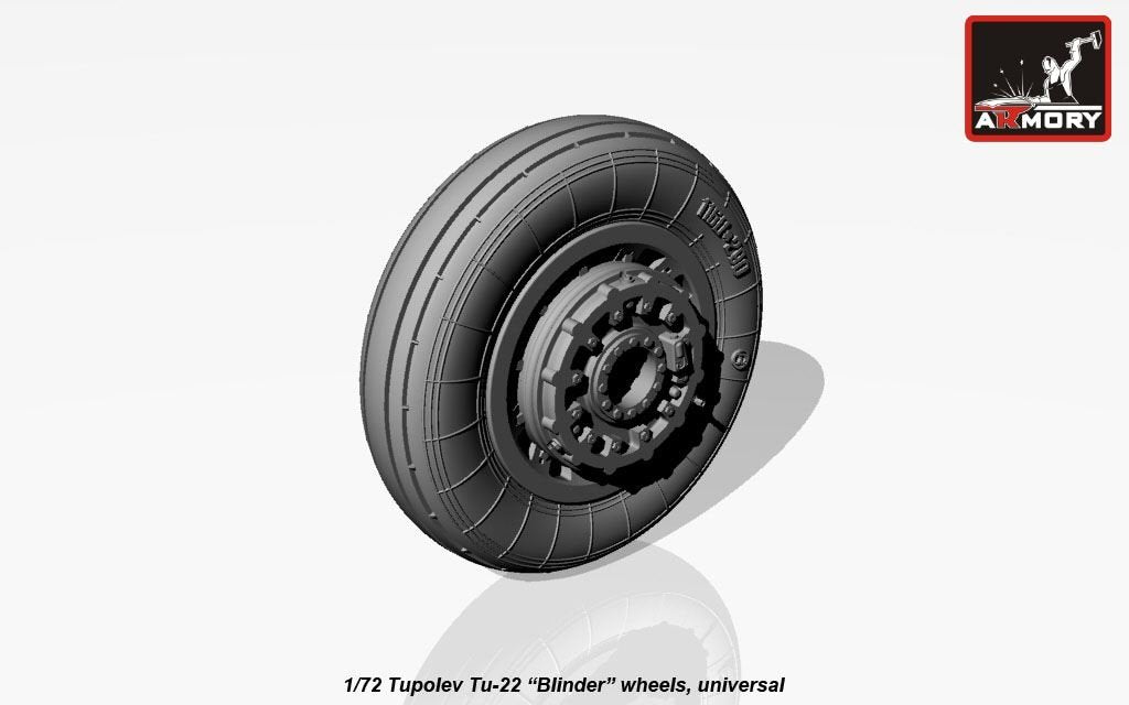 Armory Models AW72043 Tupolev Tu-22 Blinder wheels 1/72 – image 7
