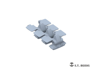 E.T. Model P35-406 WWII German Sd.kfz.251/Sd.kfz.11 Track links &amp;amp; Sprockets Late 3d Printed 1/35 – Bild 5