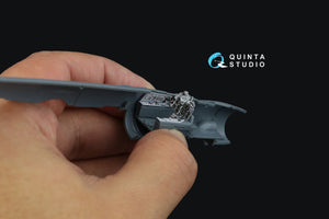 Quinta Studio QD72109 MiG-21PFM Gray panels 3D-Printed &amp;amp; coloured Interior on decal paper (Eduard) 1/72 – immagine 11