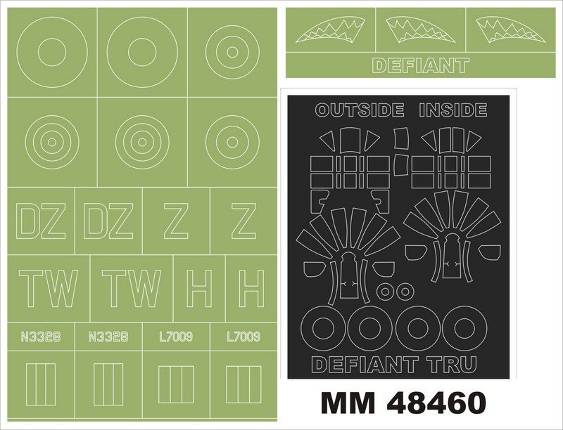 Montex MM48460BP. DEFIANT AND TRUMPETER (02899) 1/48