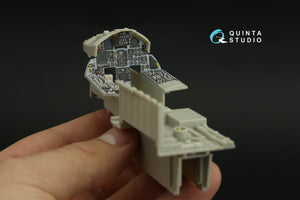 Quinta Studio QDS-32157 F-15C Late/F-15J late 3D-Printed &amp;amp; coloured Interior on decal paper (Tamiya) (small version) 1/32 – immagine 5