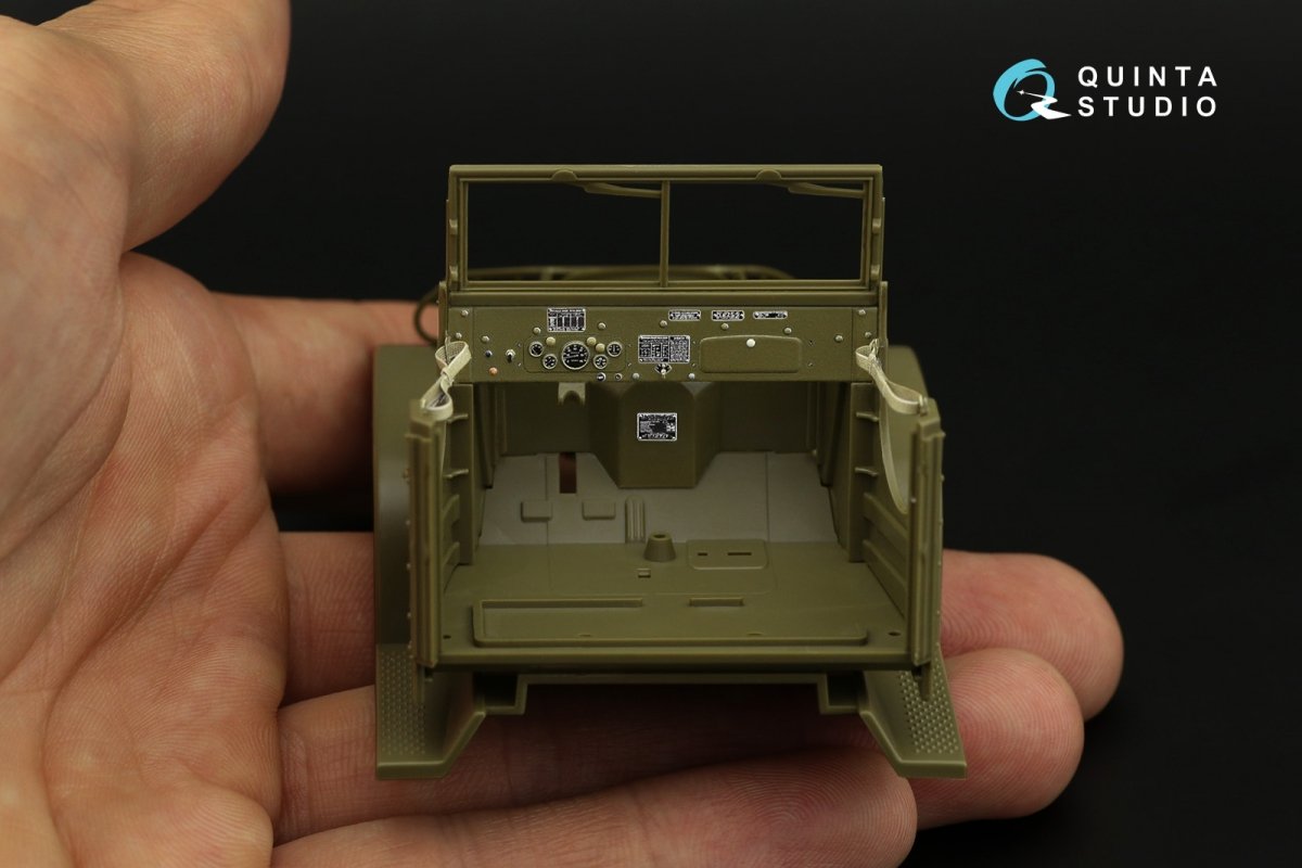 Quinta Studio QD35052 GMC CCKW 353 (open cab) 3D-Printed &amp;amp; coloured Interior on decal paper ( Tamiya ) 1/35 – Bild 7