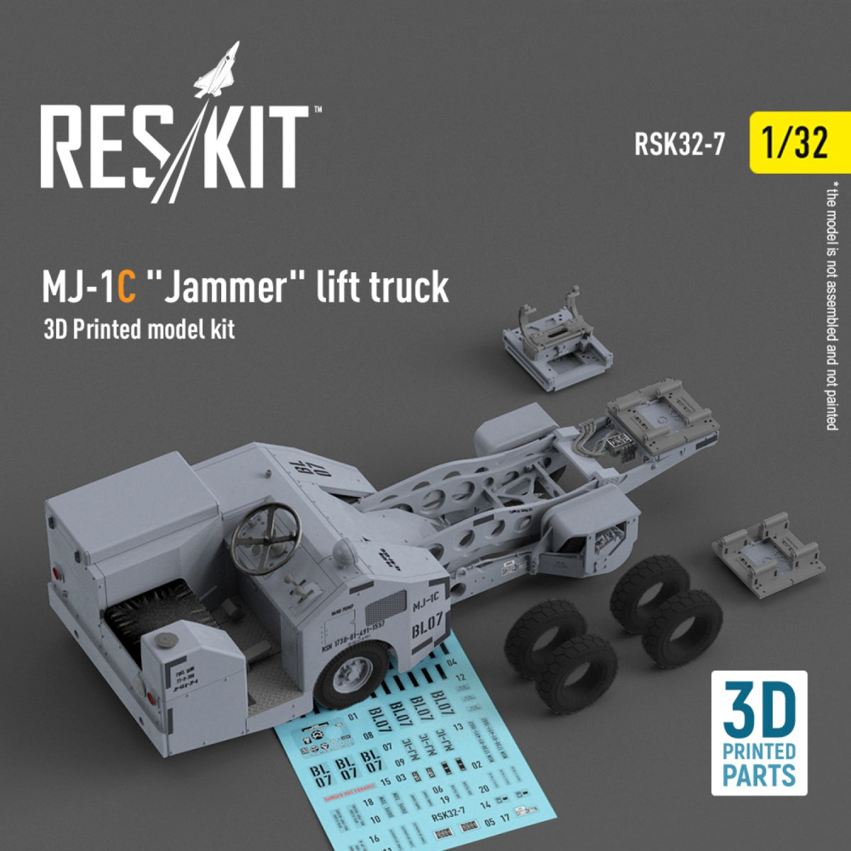RESKIT RSK32-0007 MJ-1C "Jammer" lift truck (3D Printed model kit) 1/32