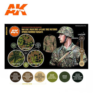AK Interactive AK11626 OAK LEAF, PALM TREE &amp;amp; PLANE TREE PATTERNS SPRING/SUMMER VARIANTS – imagen 2