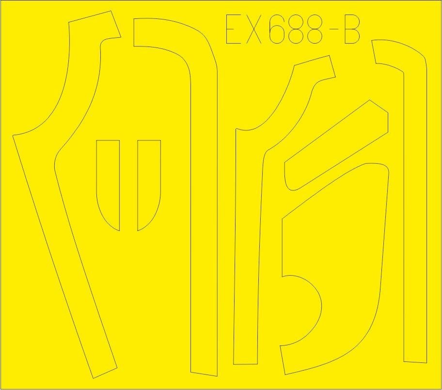 Eduard EX688 B-17G antiglare panels (VE production) 1/48 HKM – zdjęcie 2