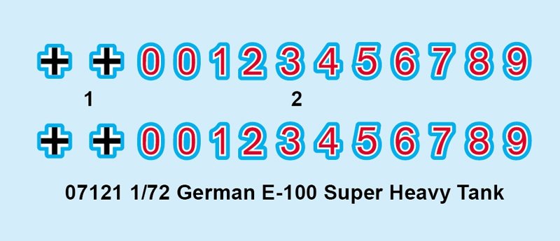 Trumpeter 07121 German E-100 Super Heavy Tank 1/72 – Bild 3