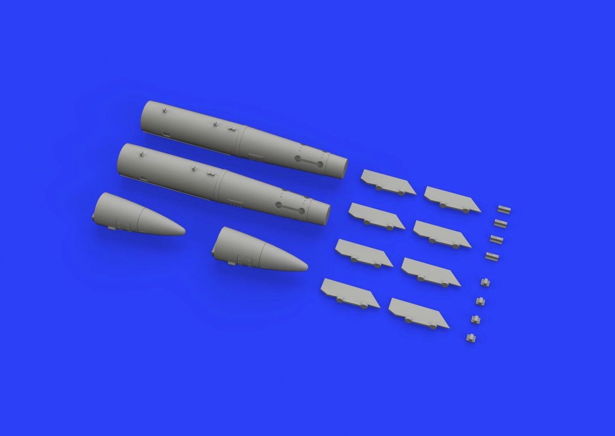Eduard 648448 B43-1 Nuclear Weapon w/ SC43-4/ -7 tail assembly 1/48 – imagen 3