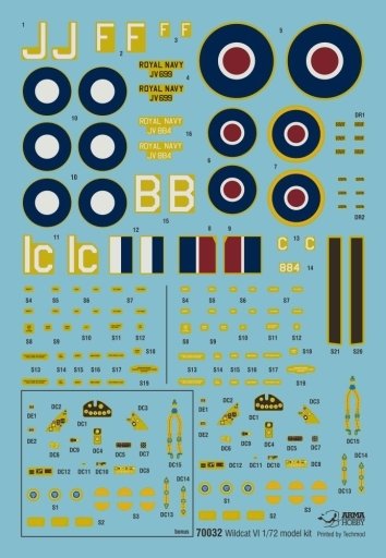 Arma Hobby 70032 Wildcat Mk VI Model Kit 1/72 – zdjęcie 4