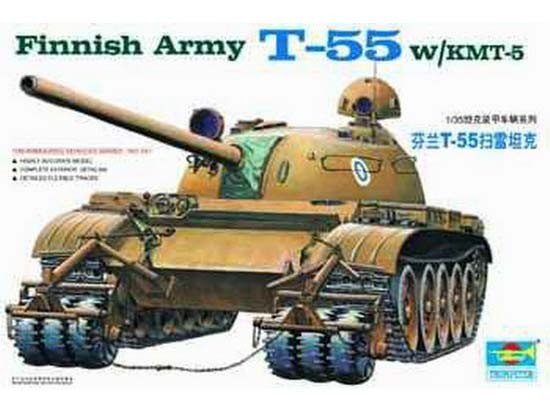 Trumpeter 00341 Finnish Army T-55 W/KMT-5 1/35