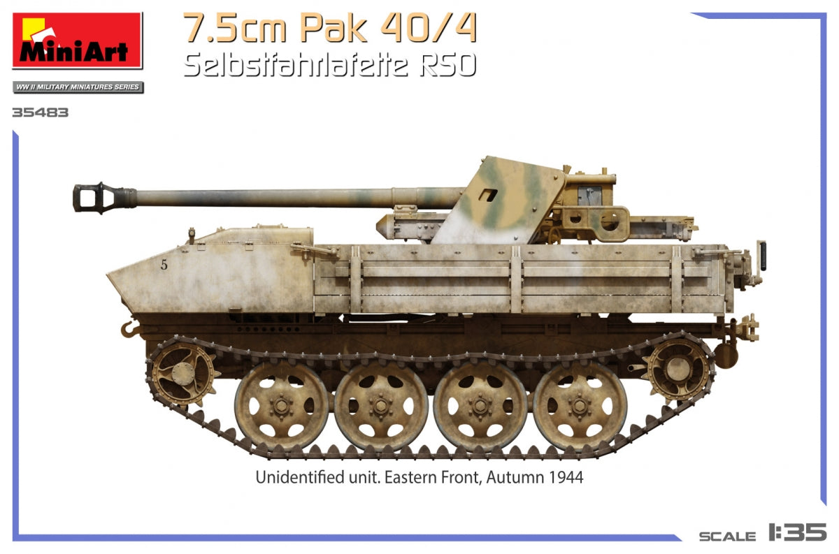 MiniArt 35483 7.5cm Pak 40/4. Selbstfahrlafette RSO 1/35 – Bild 13
