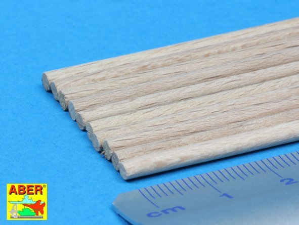 Aber WR3 Wood round rods 3,00 mm lenght 250 mm x 10 pcs. – Bild 5