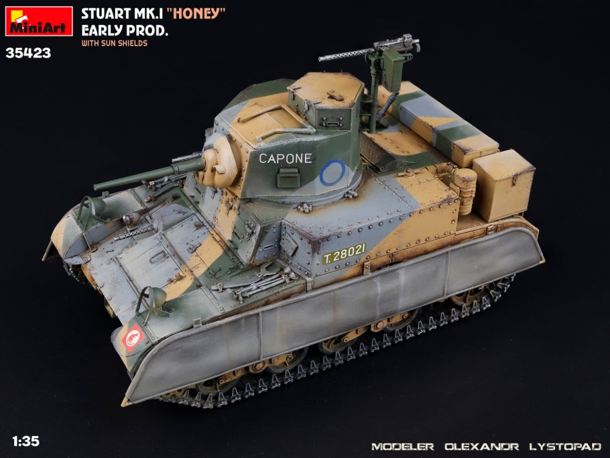MiniArt 35423 Stuart Mk.I “Honey” Early Prod. w/Sun Shields 1/35 – immagine 10