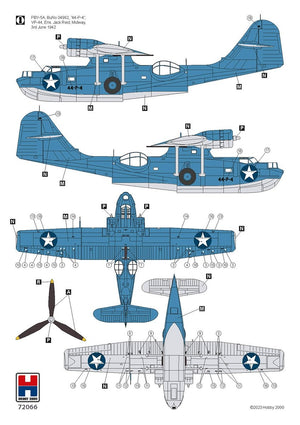 Hobby 2000 72066 Consolidated PBY-5A Catalina PTO (Academy + CARTOGRAF + MASQUES) 1/72 – image 4
