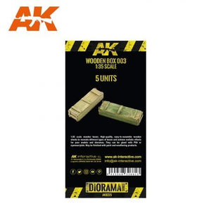 AK Interactive AK8225 LASER CUT WOODEN BOX 003 (5 UNITS) – immagine 3