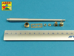 Aber 35L-231 10,5cm KwK L/70 barrel with double baffle muzzle brake for German Pz.Kpfw. VII Lowe 1/35 1/35 – zdjęcie 5