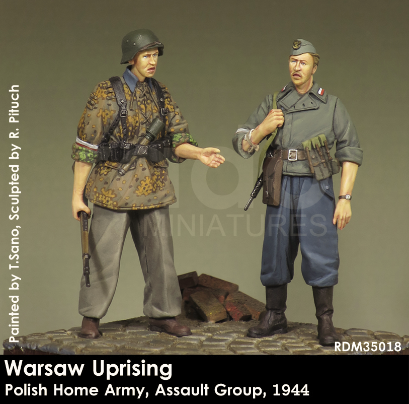 RADO Miniatures RDM35018 Insurrection de Varsovie, Armée de l'intérieur polonaise, Groupe d'assaut, 1944 (1/35)
